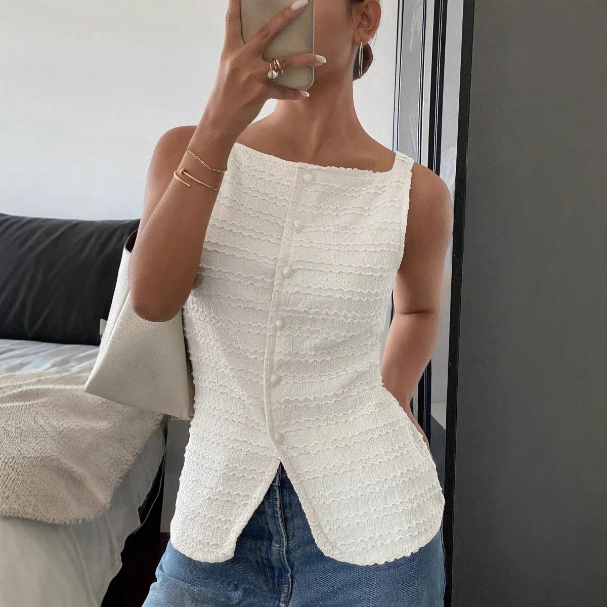 Elegant Sleeveless Top