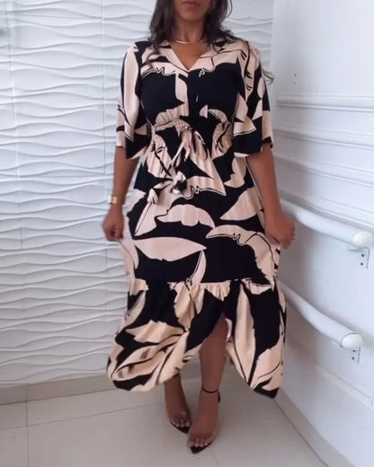 V-neck elegant dress