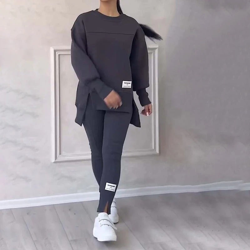 Casual sweatshirt leggings set