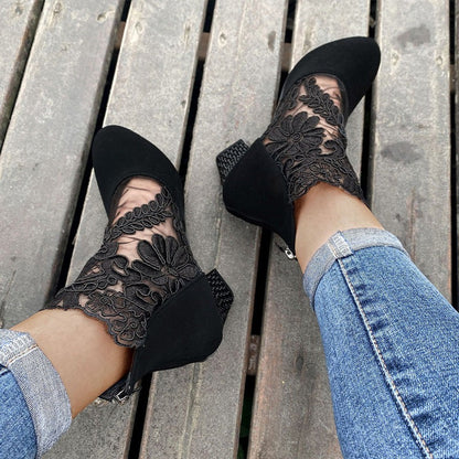 Elegant Summer Lace High Heels