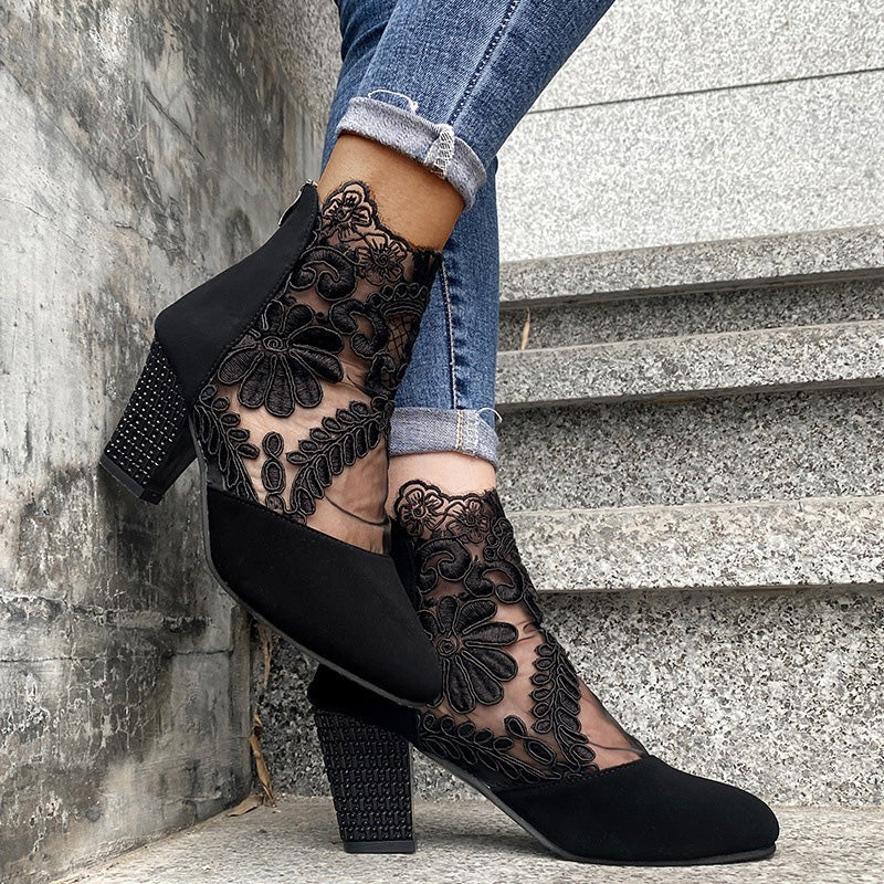 Elegant Summer Lace High Heels