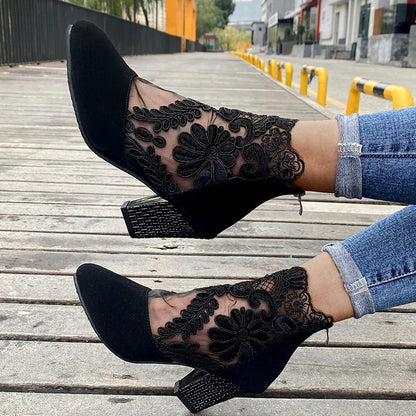 Elegant Summer Lace High Heels