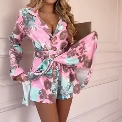 Floral Fitted Long Sleeve Dresses
